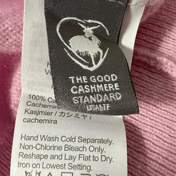 J Crew Womens Pink Cashmere Relaxed V Neck Sweater Heathered Peony size XXS - Picture 9 of 12